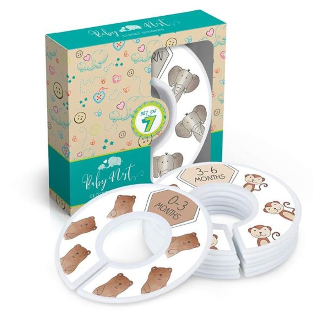 Baby Closet Dividers for Nursery Unisex Baby Clothes Organizer - 7X from Newborn